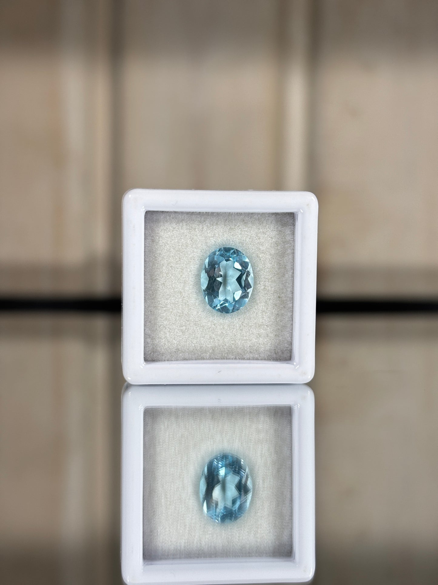 Topacio swiss blue 10x8 mm