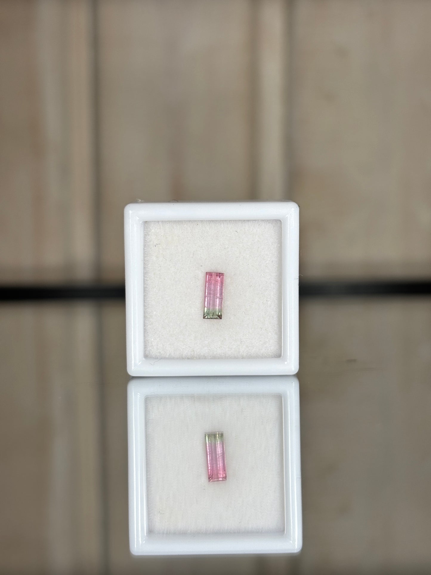 Turmalina sandía 7x3 mm